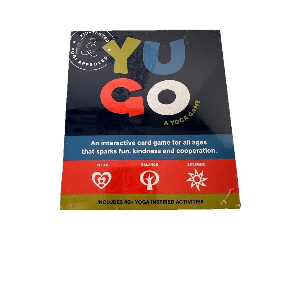 Yugo Yoga Cards for Kids & Families Interactive Yoga Card Game Sealed New